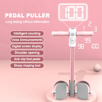💗 Smart Pedal Puller Resistance Bands – 4/6 Tube Elastic Fitness Rope for Abs, Waist & Arm Training | Digital Counter & Anti-Slip Foot Pedal